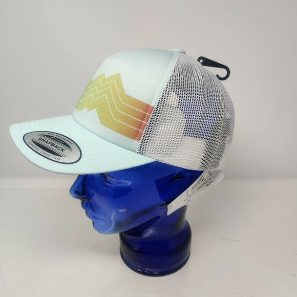 Hurley Women's Sun Mountain Trucker Hat Cap - Aqua/orange - Picture 2 of 6